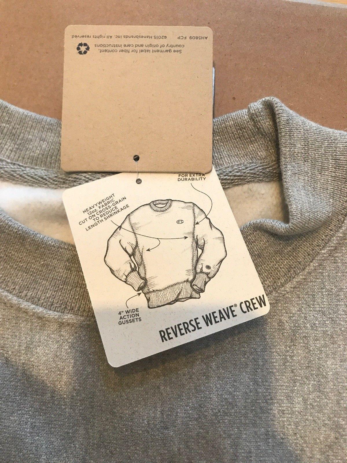 Mens Champion Reverse Weave Pullover Sweatshirt -Grey Champion LOGO - City Limit NY