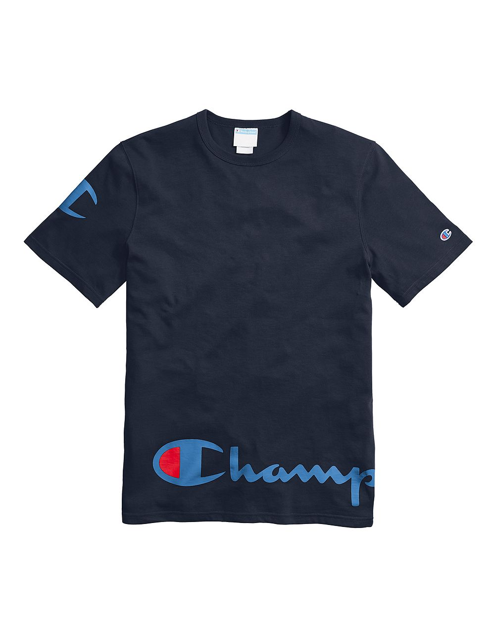Champion Life® Men's Heritage Tee, Wraparound Logo Navy - City Limit NY