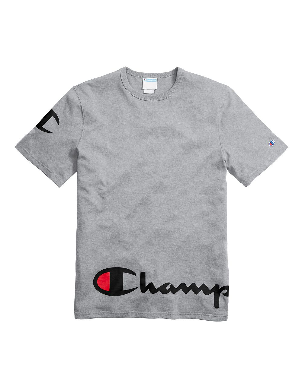Champion Life® Men's Heritage Tee, Wraparound Logo Oxford Grey - City Limit NY