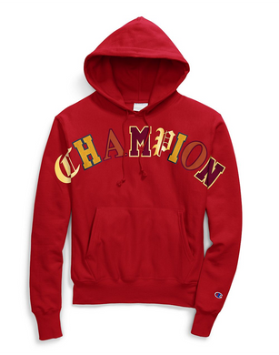 Champion Life® Men's Reverse Weave® Pullover Hoodie, Old English Lettering Red - City Limit NY