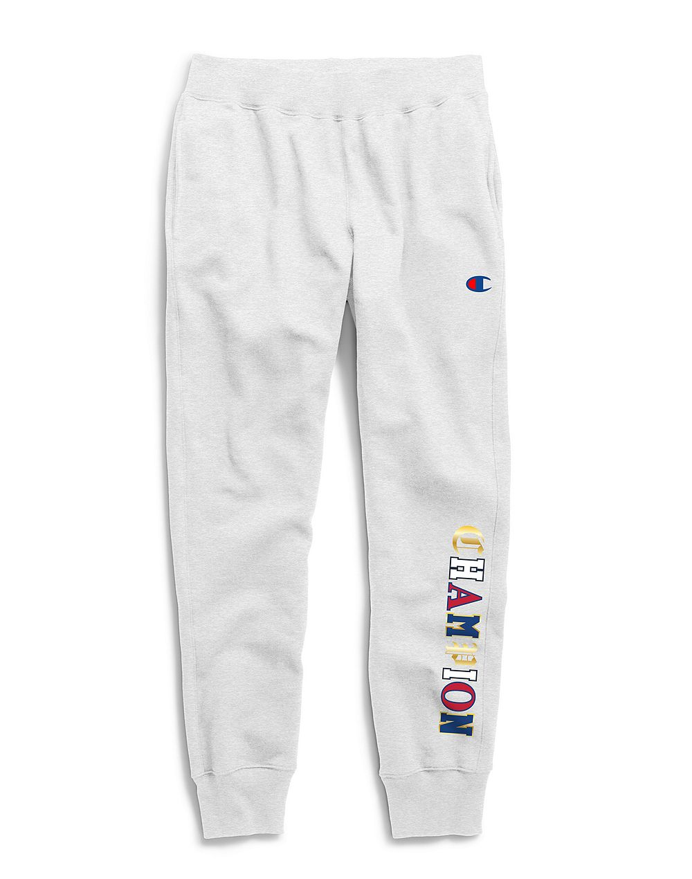 Champion Life® Men's Reverse Weave® Joggers, Old English C Logo Silver Grey - City Limit NY