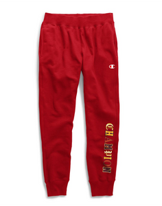 Champion Life® Men's Reverse Weave® Joggers, Old English C Logo Team Red Scarlet - City Limit NY