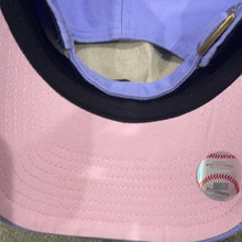 Load image into Gallery viewer, New York Yankees Ballpark `47 Brand Lavender Clean Up Adjustable Hat with Petal Pink Brim