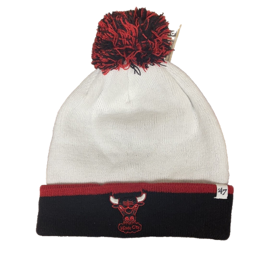 Chicago Bulls 47 Brand White Breakaway Cuff Knit Beanie