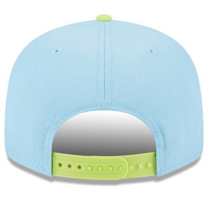 New York Yankees New Era Spring Basic Two-Tone 9FIFTY Snapback Hat - Light Blue/Neon Green