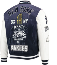 Load image into Gallery viewer, Pro Standard New York Yankees Remix Varsity Jacket Navy