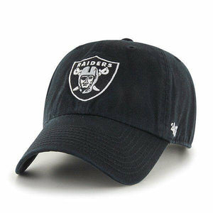 Oakland Raiders '47 Brand Black Clean Up Adjustable Dad Hat - City Limit NY