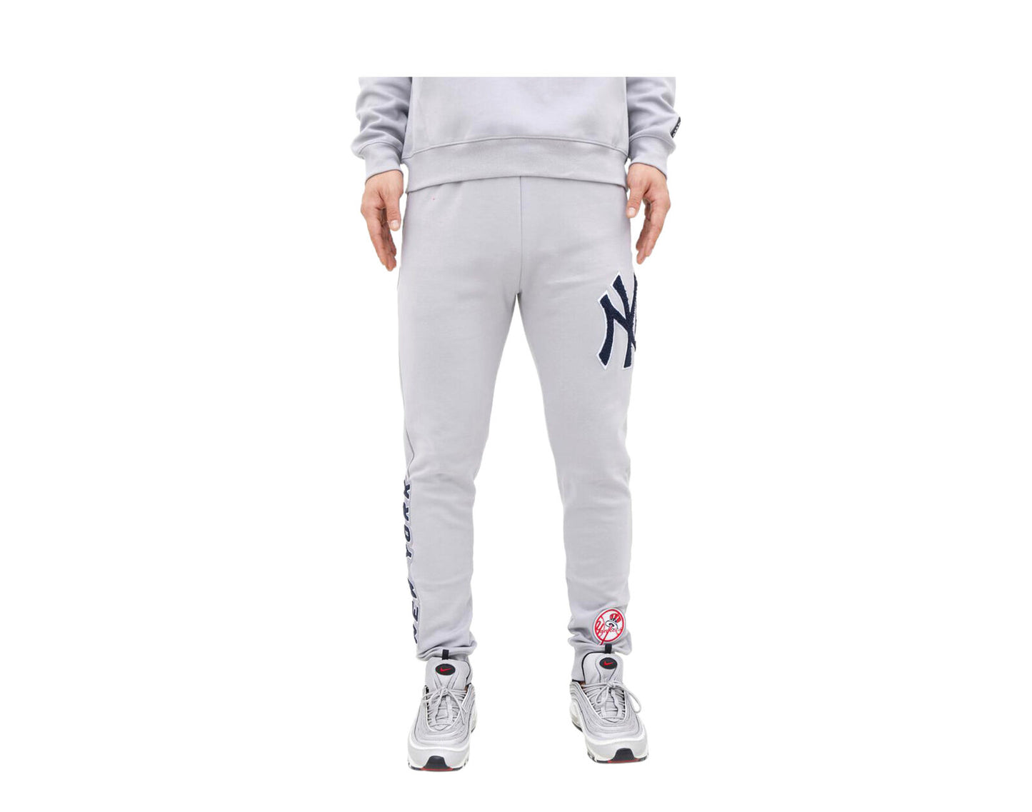 Pro Standard MLB New York Yankees Logo Joggers Grey Sweatpants