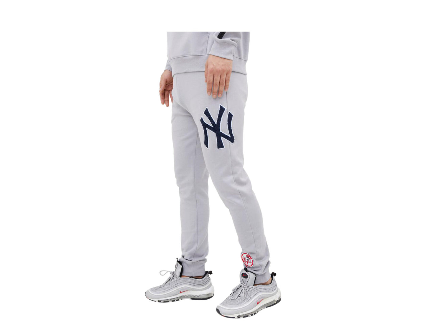 Pro Standard MLB New York Yankees Logo Joggers Grey Sweatpants