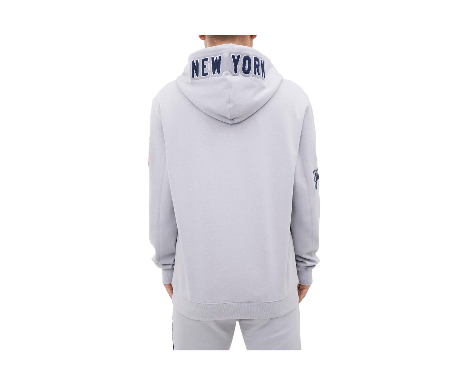 Pro Standard MLB New York Yankees Logo Grey/Navy P/O Hoodie 2XL