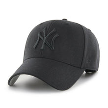 Load image into Gallery viewer, New York Yankees `47 Brand MVP Black Adjustable Hat