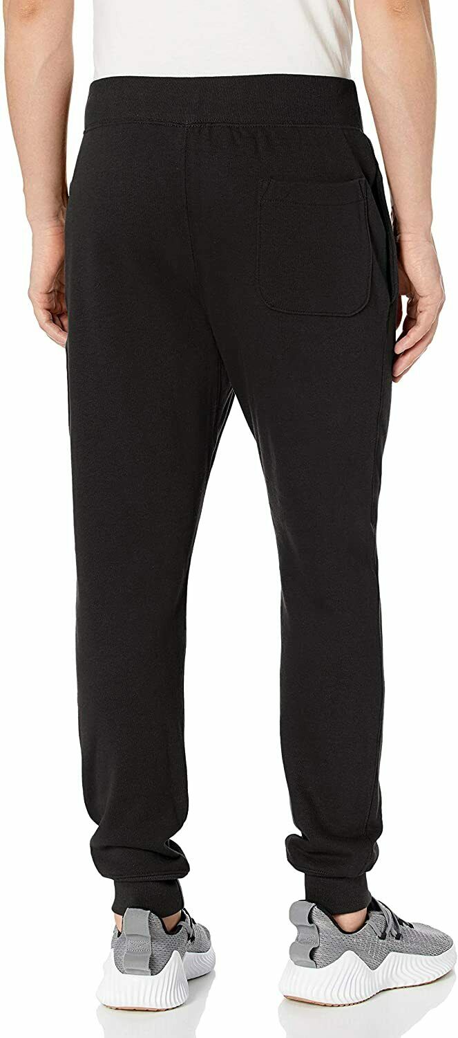 Champion LIFE Men's Black Reverse Weave Joggers with C Logo