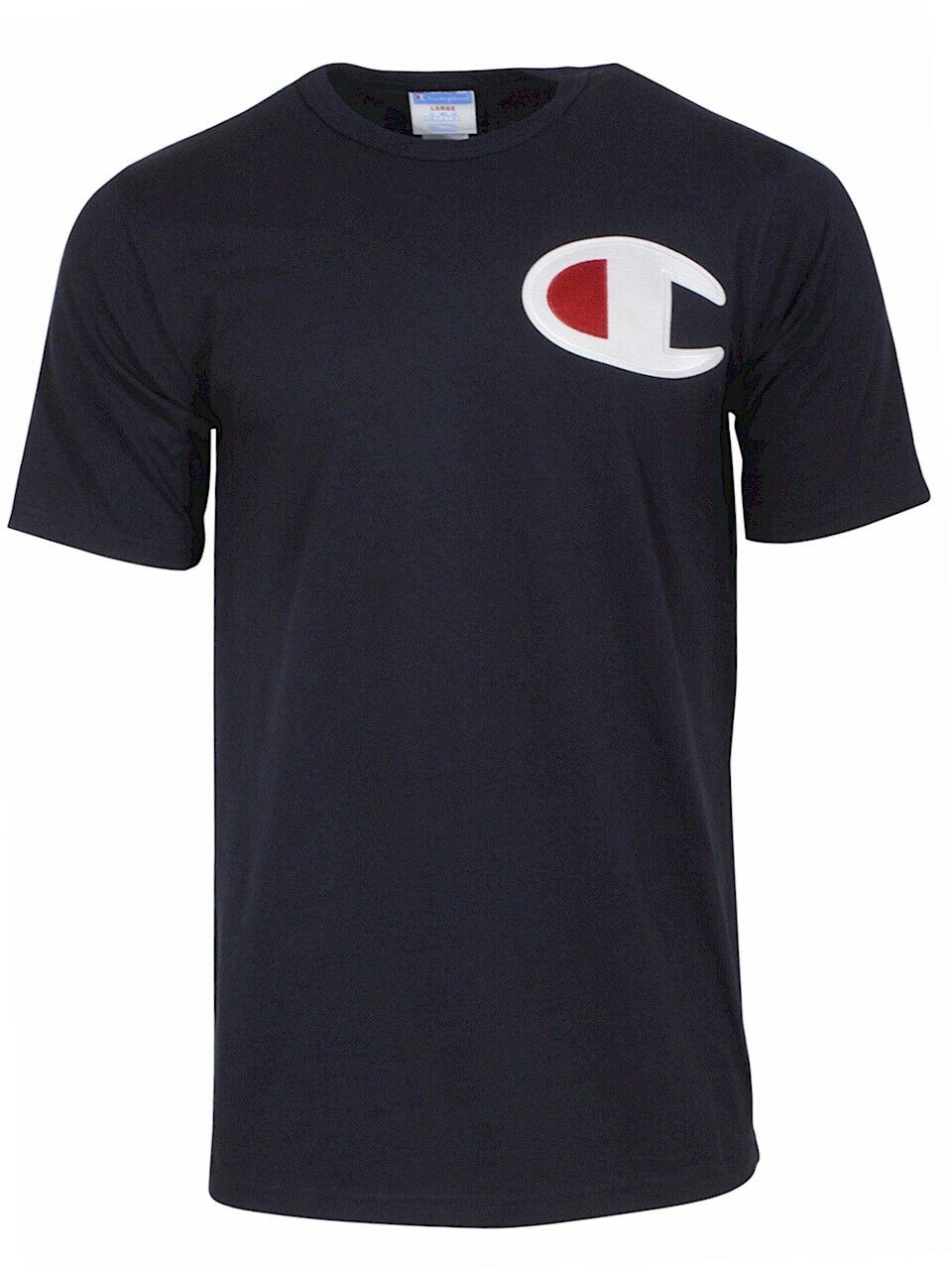 Champion Men's Heritage Tee BIG C LOGO T-SHIRT --Navy