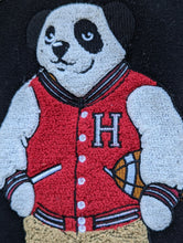 Load image into Gallery viewer, Hudson Outerwear Panda Mens Varsity Jacket Red/Black