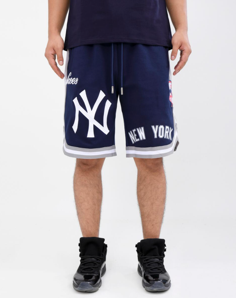 Lids New York Yankees Pro Standard Women's Classic Velour Lounge Shorts -  Navy