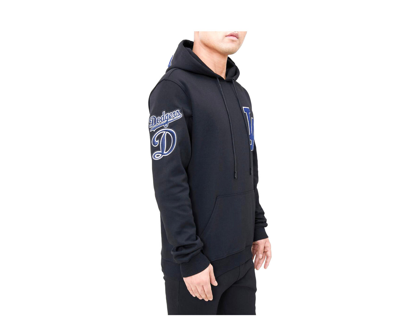 Pro Standard MLB Los Angeles Dodgers Logo Black/Blue P/O Hoodie LLD531601-BLK