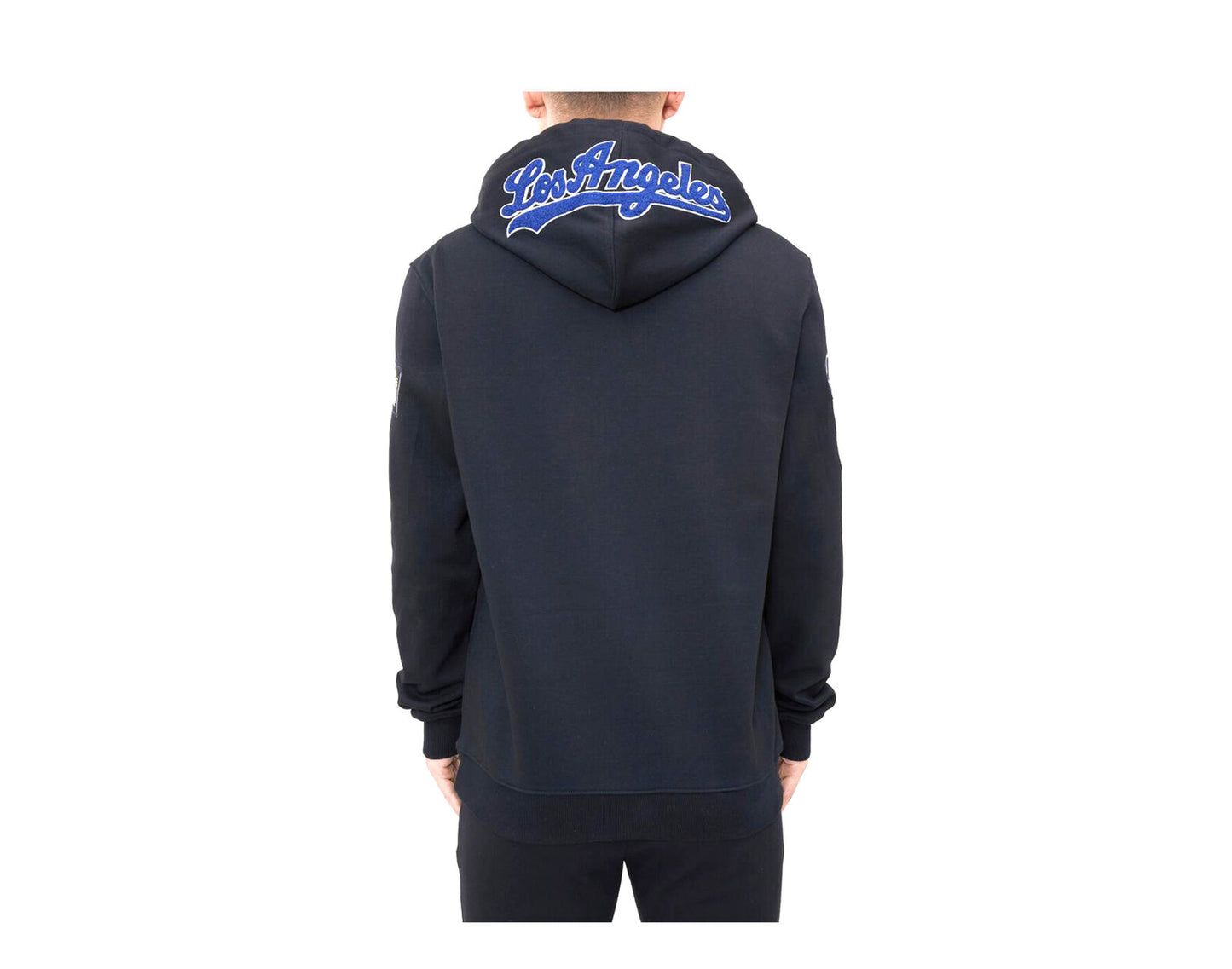 Pro Standard MLB Los Angeles Dodgers Logo Black/Blue P/O Hoodie LLD531601-BLK