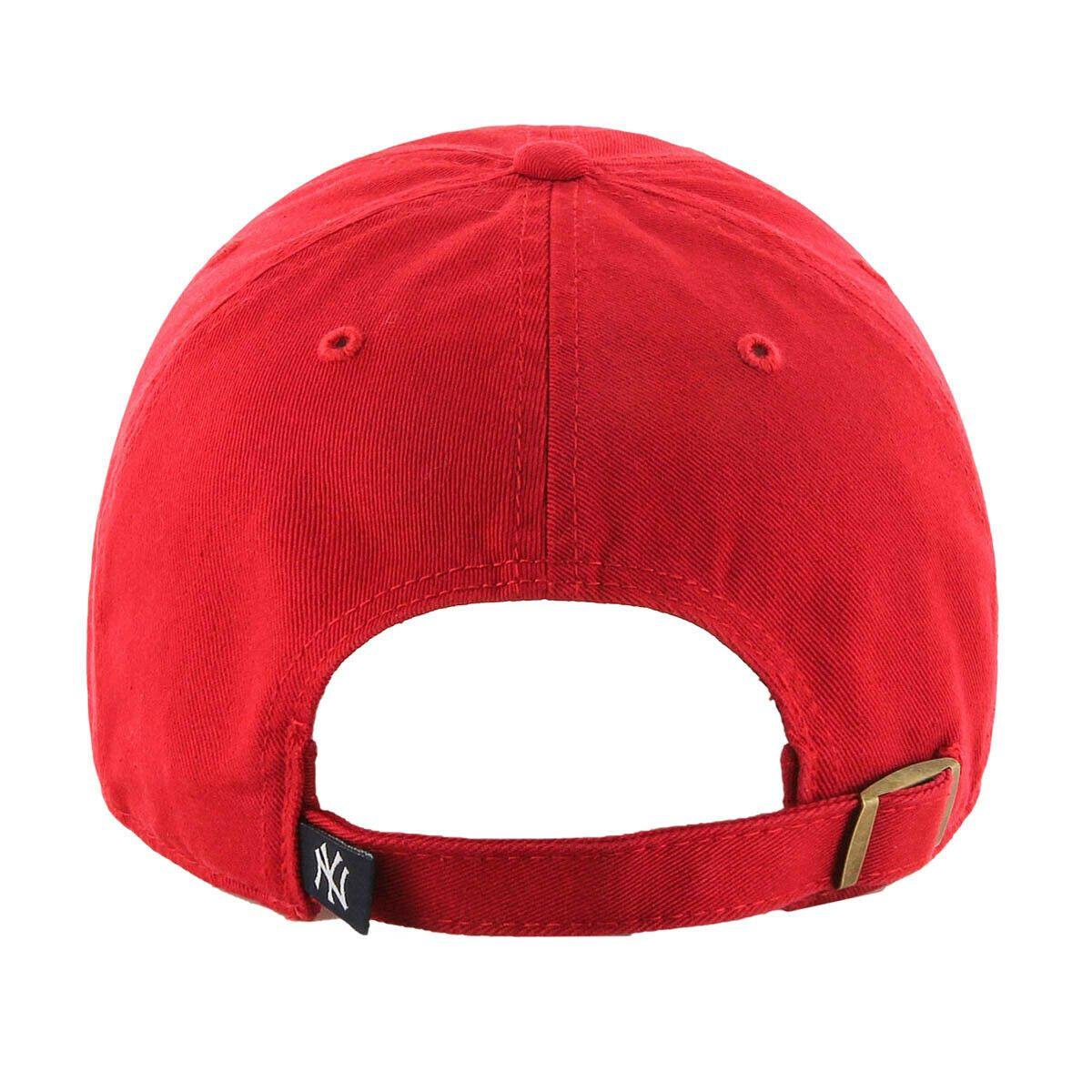 New York Yankees '47 Brand Basic Logo Clean Up Adjustable Hat - Red -  $21.99