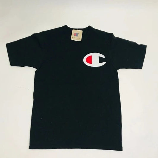 Champion Men's Heritage Tee BIG C LOGO T-SHIRT --Black