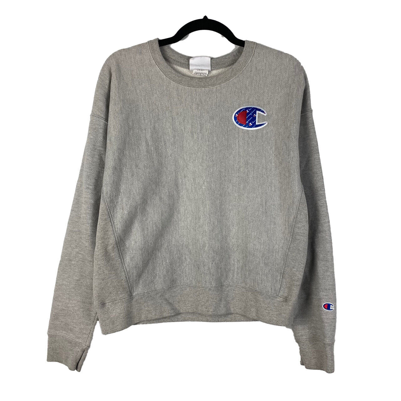 Mens Champion Reverse Weave Grey Pullover Sweatshirt