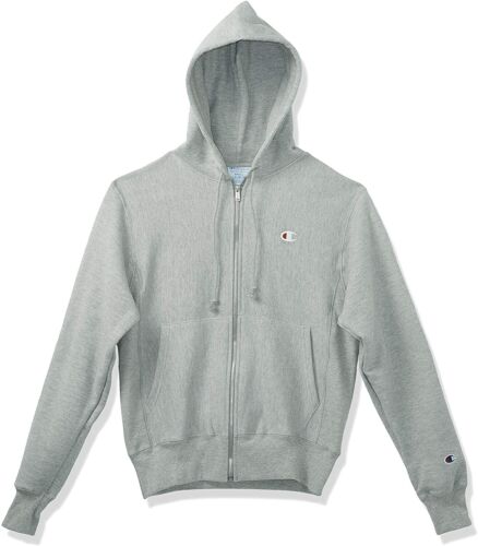 Champion Men's Life Reverse Weave Zipper Hoodie Oxford Grey