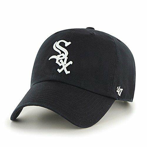 Chicago White Sox 47 Brand Clean Up Adjustable Field Classic Black Hat Cap MLB - City Limit NY