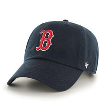 Load image into Gallery viewer, Boston Red Sox &#39;47 Brand Navy Blue Clean Up Adjustable Dad Hat - City Limit NY