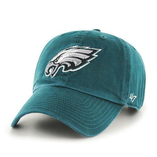 NFL Philadelphia Eagles '47 Clean Up Adjustable Hat, Pacific Green, One Size - City Limit NY