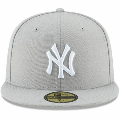 New Era MLB New York Yankees Basic 59Fifty Cap, Grey - City Limit NY