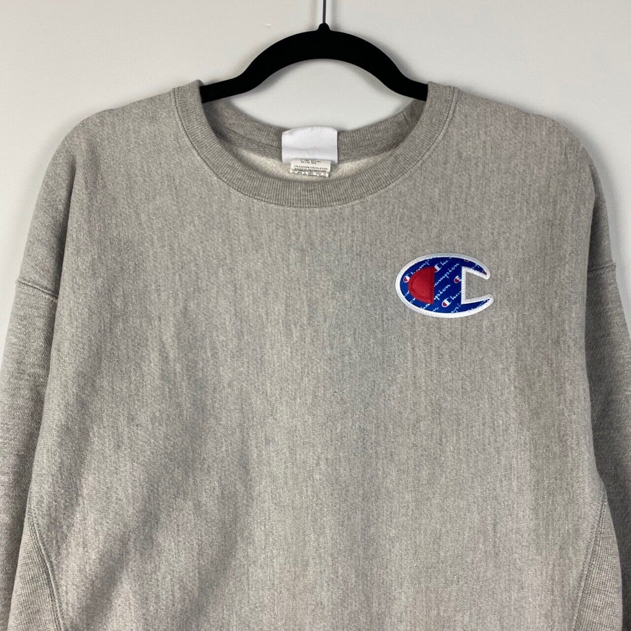 Mens Champion Reverse Weave Grey Pullover Sweatshirt