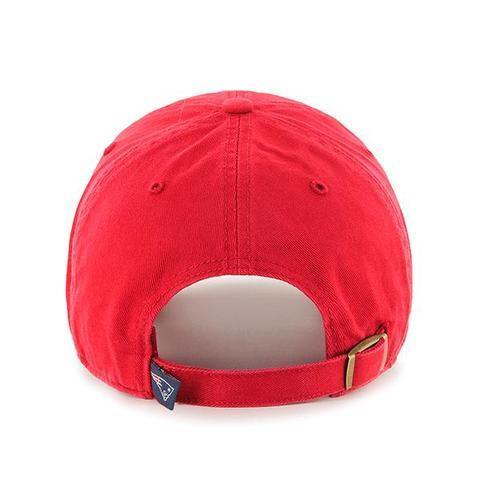 '47 Brand New England Patriots Alternate Clean up Adjustable Hat Red - City Limit NY