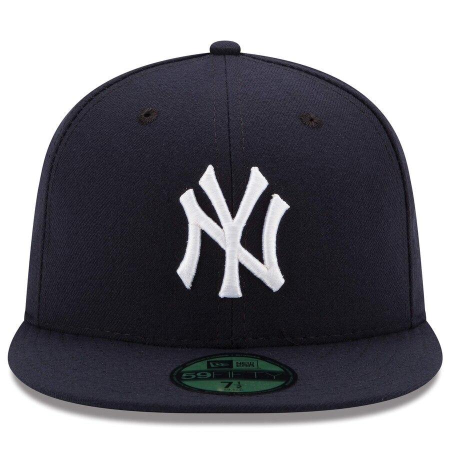New Era 59Fifty Mens MLB Cap New York Yankees 2019 AC OnField Game Navy Blue Hat - City Limit NY