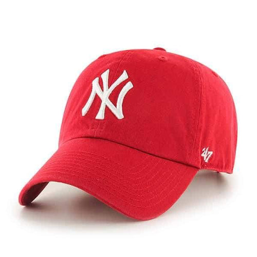 New York Yankees 47 Brand Red Clean Up Adjustable Hat - City Limit NY